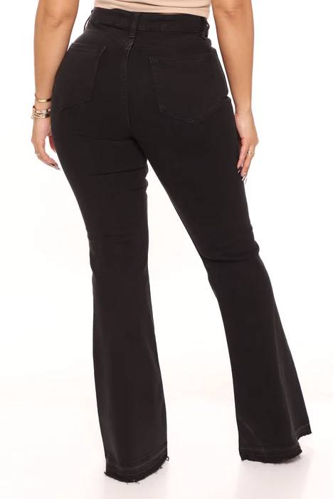 Don't Tell A Soul Stretch High Rise Flare Jeans