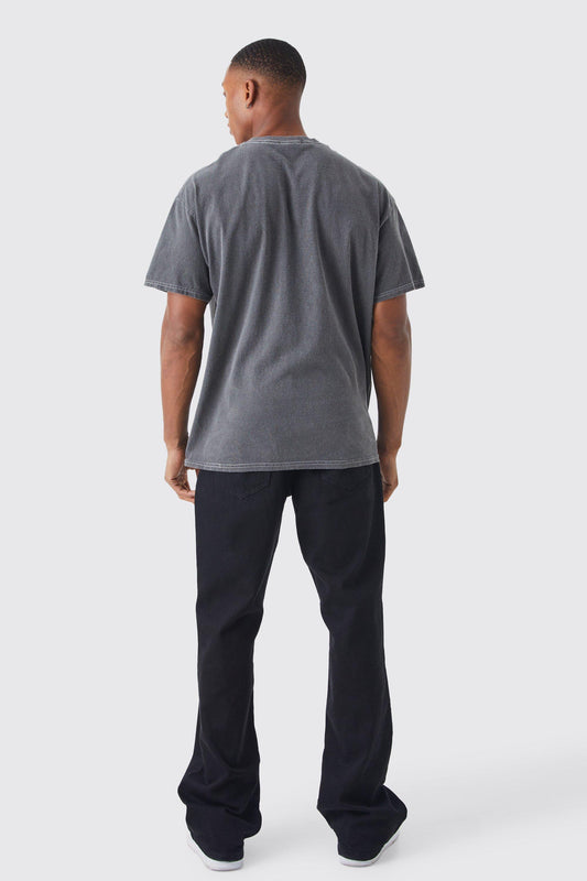 Charcoal grey Oversized Limited Edition Wash T-shirt