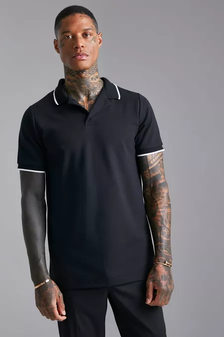 Revere Collar Polo with Contrast Tipping