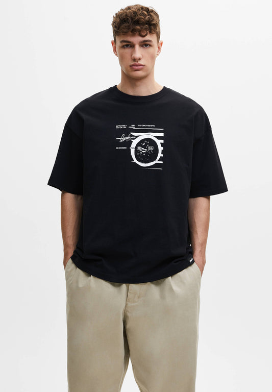 Black T-Shirt with STWD