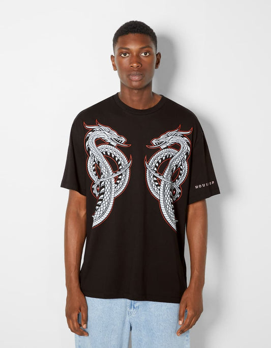 house of dragons oversize boxy fit T-shirt