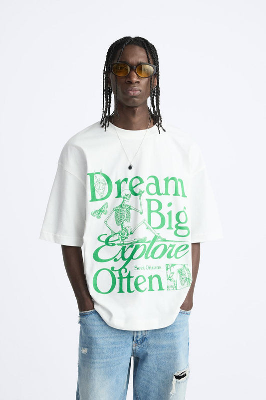 Slogan Print T-shirt