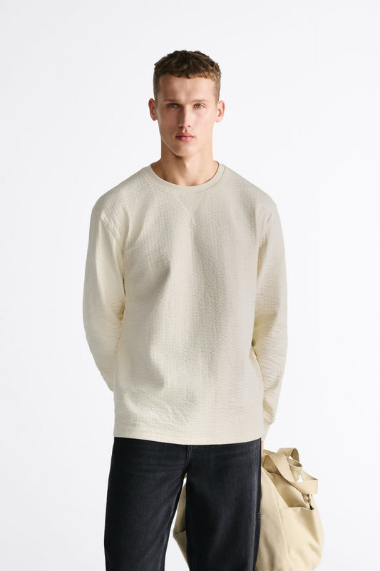 Textured Sweatshirt