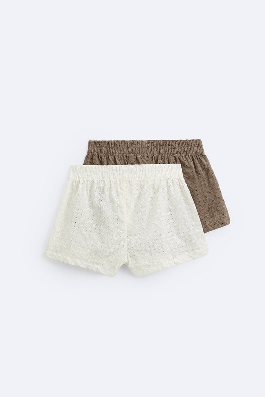 2- Pack of boxers with Cutwork Embroidery