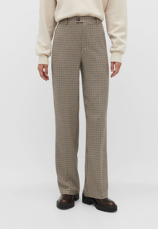 Textured formal trousers