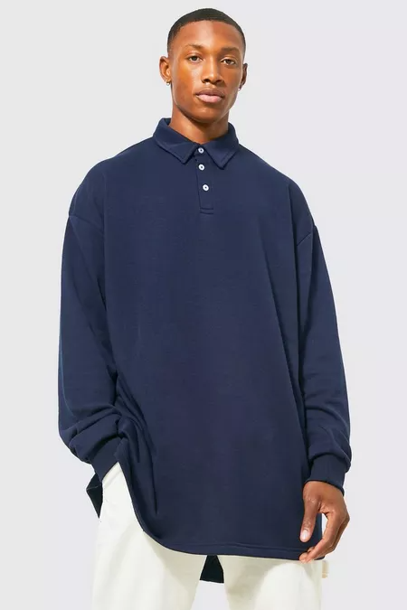 Extreme Oversized Loopback Rugby Top