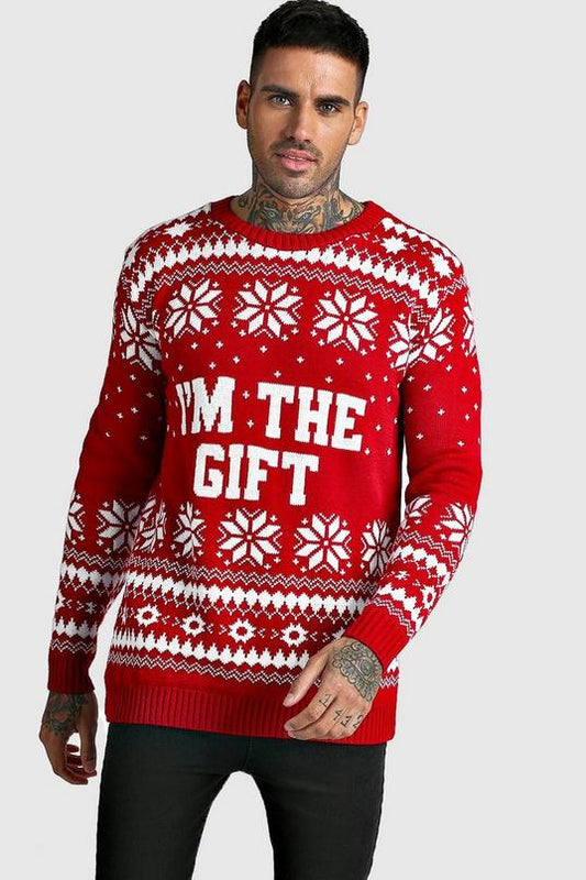 I'M The Gift Knitted Christmas Sweater