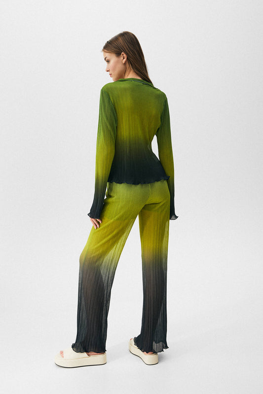 Pleated Ombre Trousers