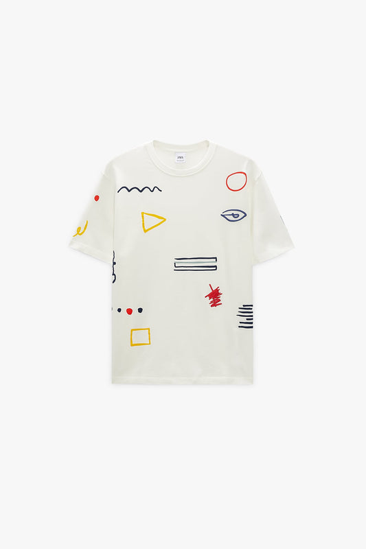 Abstract Print T-Shirt