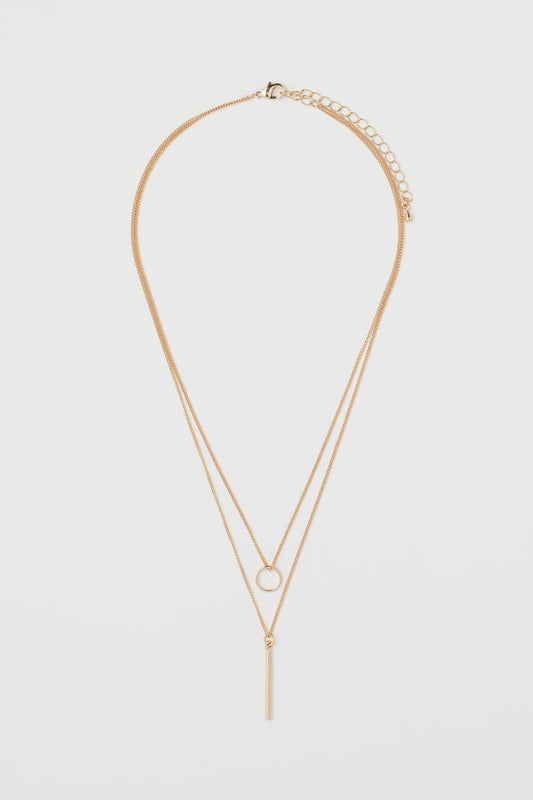 Gold Coloured 2-Pack Necklace