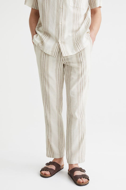 Regular-Fit Linen Trouser