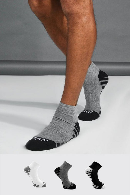 3 Pack Dash Activewear Ankle Socks